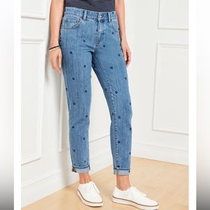 Talbots ROLLING DITSY EVERYDAY RELAXED JEANS - NAPA WASH